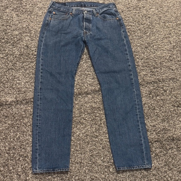 Levi's Men's Straight Blue Jeans - Picture 2 of 12
